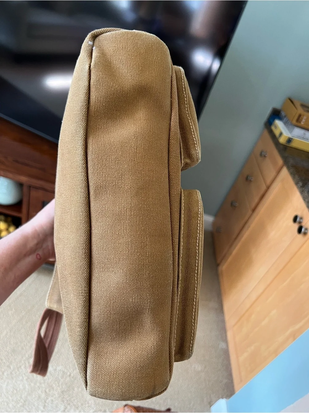 Fossil Expedition Unisex Canvas Leather Utility Crossbody Messenger Bag